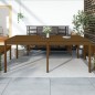 vidaXL Tavolo da Giardino Miele 203,5x100x76cm Legno Massello di Pino vidaXL Tavolo da Giardino Miele 203,5x100x76cm Legno Massello di Pino