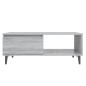 Tavolino da Salotto Grigio Sonoma 90x60x35 cm in Truciolato Tavolino da Salotto Grigio Sonoma 90x60x35 cm in Truciolato