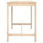 vidaXL Tavolo da Giardino 121x82,5x110 cm in Legno Massello di Pino vidaXL Tavolo da Giardino 121x82,5x110 cm in Legno Massello di Pino