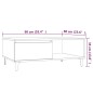 Tavolino da Salotto Grigio Sonoma 90x60x35 cm in Truciolato Tavolino da Salotto Grigio Sonoma 90x60x35 cm in Truciolato