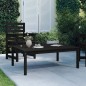 vidaXL Tavolo da Giardino Nero 121x82,5x45 cm Legno Massello di Pino vidaXL Tavolo da Giardino Nero 121x82,5x45 cm Legno Massello di Pino