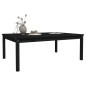 vidaXL Tavolo da Giardino Nero 121x82,5x45 cm Legno Massello di Pino vidaXL Tavolo da Giardino Nero 121x82,5x45 cm Legno Massello di Pino