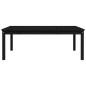 vidaXL Tavolo da Giardino Nero 121x82,5x45 cm Legno Massello di Pino vidaXL Tavolo da Giardino Nero 121x82,5x45 cm Legno Massello di Pino