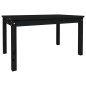 vidaXL Tavolo da Giardino Nero 82,5x50,5x45 cm Legno Massello Pino vidaXL Tavolo da Giardino Nero 82,5x50,5x45 cm Legno Massello Pino
