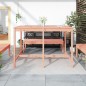 vidaXL Tavolo da Giardino 159,5x82,5x110 cm Legno Massello di Douglas vidaXL Tavolo da Giardino 159,5x82,5x110 cm Legno Massello di Douglas