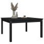 vidaXL Tavolo da Giardino Nero 82,5x82,5x45 cm Legno Massello di Pino