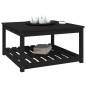 vidaXL Tavolo da Giardino Nero 82,5x82,5x45 cm Legno Massello di Pino vidaXL Tavolo da Giardino Nero 82,5x82,5x45 cm Legno Massello di Pino