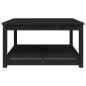 vidaXL Tavolo da Giardino Nero 82,5x82,5x45 cm Legno Massello di Pino vidaXL Tavolo da Giardino Nero 82,5x82,5x45 cm Legno Massello di Pino