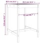 vidaXL Tavolo da Giardino 82,5x82,5x110cm in Legno Massello di Douglas vidaXL Tavolo da Giardino 82,5x82,5x110cm in Legno Massello di Douglas