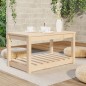 vidaXL Tavolo da Giardino 82,5x50,5x45 cm in Legno Massello di Pino vidaXL Tavolo da Giardino 82,5x50,5x45 cm in Legno Massello di Pino