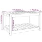 vidaXL Tavolo da Giardino 82,5x50,5x45 cm in Legno Massello di Pino vidaXL Tavolo da Giardino 82,5x50,5x45 cm in Legno Massello di Pino