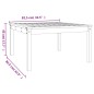 vidaXL Tavolo da Giardino 82,5x82,5x45 cm in Legno Massello di Pino vidaXL Tavolo da Giardino 82,5x82,5x45 cm in Legno Massello di Pino