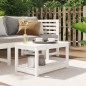 vidaXL Tavolo da Giardino Bianco 82,5x50,5x45 cm Legno Massello Pino vidaXL Tavolo da Giardino Bianco 82,5x50,5x45 cm Legno Massello Pino