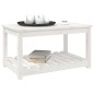 vidaXL Tavolo da Giardino Bianco 82,5x50,5x45 cm Legno Massello Pino vidaXL Tavolo da Giardino Bianco 82,5x50,5x45 cm Legno Massello Pino