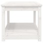 vidaXL Tavolo da Giardino Bianco 82,5x50,5x45 cm Legno Massello Pino vidaXL Tavolo da Giardino Bianco 82,5x50,5x45 cm Legno Massello Pino