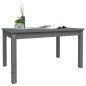 vidaXL Tavolo da Giardino Grigio 82,5x50,5x45 cm Legno Massello Pino
