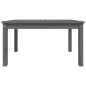 vidaXL Tavolo da Giardino Grigio 82,5x50,5x45 cm Legno Massello Pino