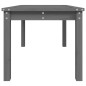 vidaXL Tavolo da Giardino Grigio 82,5x50,5x45 cm Legno Massello Pino