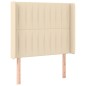 Testiera ad Orecchio Crema 93x16x118/128 cm in Tessuto Testiera ad Orecchio Crema 93x16x118/128 cm in Tessuto