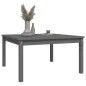 vidaXL Tavolo da Giardino Grigio 82,5x82,5x45 cm Legno Massello Pino
