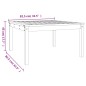 vidaXL Tavolo da Giardino Grigio 82,5x82,5x45 cm Legno Massello Pino