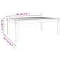 vidaXL Tavolo da Giardino 121x82,5x45 cm in Legno Massello di Douglas vidaXL Tavolo da Giardino 121x82,5x45 cm in Legno Massello di Douglas