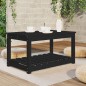 vidaXL Tavolo da Giardino Nero 82,5x50,5x45 cm Legno Massello Pino vidaXL Tavolo da Giardino Nero 82,5x50,5x45 cm Legno Massello Pino