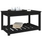 vidaXL Tavolo da Giardino Nero 82,5x50,5x45 cm Legno Massello Pino vidaXL Tavolo da Giardino Nero 82,5x50,5x45 cm Legno Massello Pino