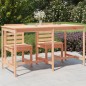 vidaXL Tavolo da Giardino 203,5x90x110 cm in Legno Massello di Douglas vidaXL Tavolo da Giardino 203,5x90x110 cm in Legno Massello di Douglas