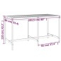 vidaXL Tavolo da Giardino 203,5x90x110 cm in Legno Massello di Douglas vidaXL Tavolo da Giardino 203,5x90x110 cm in Legno Massello di Douglas