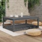 vidaXL Tavolo da Giardino Grigio 121x82,5x45 cm Legno Massello di Pino vidaXL Tavolo da Giardino Grigio 121x82,5x45 cm Legno Massello di Pino