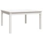 vidaXL Tavolo da Giardino Bianco 82,5x82,5x45cm Legno Massello di Pino