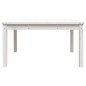 vidaXL Tavolo da Giardino Bianco 82,5x82,5x45cm Legno Massello di Pino