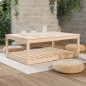 vidaXL Tavolo da Giardino 121x82,5x45 cm in Legno Massello di Pino vidaXL Tavolo da Giardino 121x82,5x45 cm in Legno Massello di Pino
