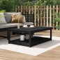 vidaXL Tavolo da Giardino Nero 121x82,5x45 cm Legno Massello di Pino vidaXL Tavolo da Giardino Nero 121x82,5x45 cm Legno Massello di Pino