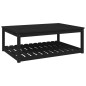 vidaXL Tavolo da Giardino Nero 121x82,5x45 cm Legno Massello di Pino vidaXL Tavolo da Giardino Nero 121x82,5x45 cm Legno Massello di Pino