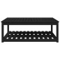 vidaXL Tavolo da Giardino Nero 121x82,5x45 cm Legno Massello di Pino vidaXL Tavolo da Giardino Nero 121x82,5x45 cm Legno Massello di Pino
