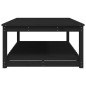 vidaXL Tavolo da Giardino Nero 121x82,5x45 cm Legno Massello di Pino vidaXL Tavolo da Giardino Nero 121x82,5x45 cm Legno Massello di Pino