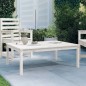 vidaXL Tavolo da Giardino Bianco 121x82,5x45 cm Legno Massello di Pino vidaXL Tavolo da Giardino Bianco 121x82,5x45 cm Legno Massello di Pino