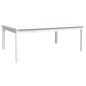 vidaXL Tavolo da Giardino Bianco 121x82,5x45 cm Legno Massello di Pino vidaXL Tavolo da Giardino Bianco 121x82,5x45 cm Legno Massello di Pino