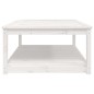 vidaXL Tavolo da Giardino Bianco 121x82,5x45 cm Legno Massello di Pino vidaXL Tavolo da Giardino Bianco 121x82,5x45 cm Legno Massello di Pino