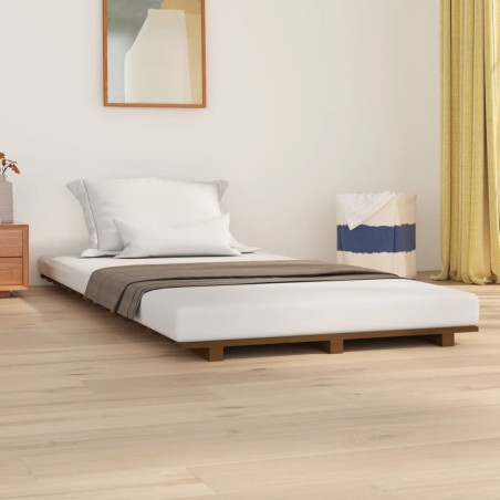 vidaXL Giroletto Miele 90x200 cm in Legno Massello di Pino