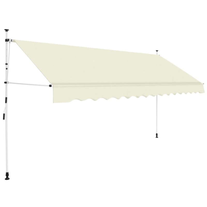 Tenda da Sole Retrattile Manuale 400 cm Crema Tenda da Sole Retrattile Manuale 400 cm Crema
