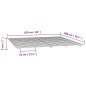 vidaXL Giroletto Bianco 160x200 cm in Legno Massello di Pino vidaXL Giroletto Bianco 160x200 cm in Legno Massello di Pino