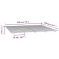 vidaXL Giroletto Bianco 180x200 cm in Legno Massello di Pino vidaXL Giroletto Bianco 180x200 cm in Legno Massello di Pino