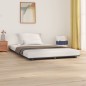 vidaXL Giroletto Grigio 140x190 cm in Legno Massello di Pino vidaXL Giroletto Grigio 140x190 cm in Legno Massello di Pino