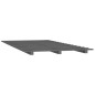 vidaXL Giroletto Grigio 135x190 cm Legno Massello di Pino vidaXL Giroletto Grigio 135x190 cm Legno Massello di Pino