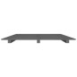 vidaXL Giroletto Grigio 135x190 cm Legno Massello di Pino vidaXL Giroletto Grigio 135x190 cm Legno Massello di Pino