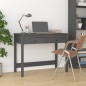 vidaXL Scrivania con Cassetti Grigia 100x50x78 cm Legno Massello Pino