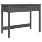 vidaXL Scrivania con Cassetti Grigia 100x50x78 cm Legno Massello Pino